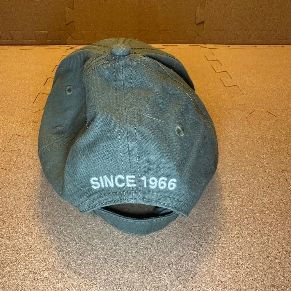 The North Face Hat Unisex OS Olive Green Since 1966 Logo Adjustable Baseball Cap
